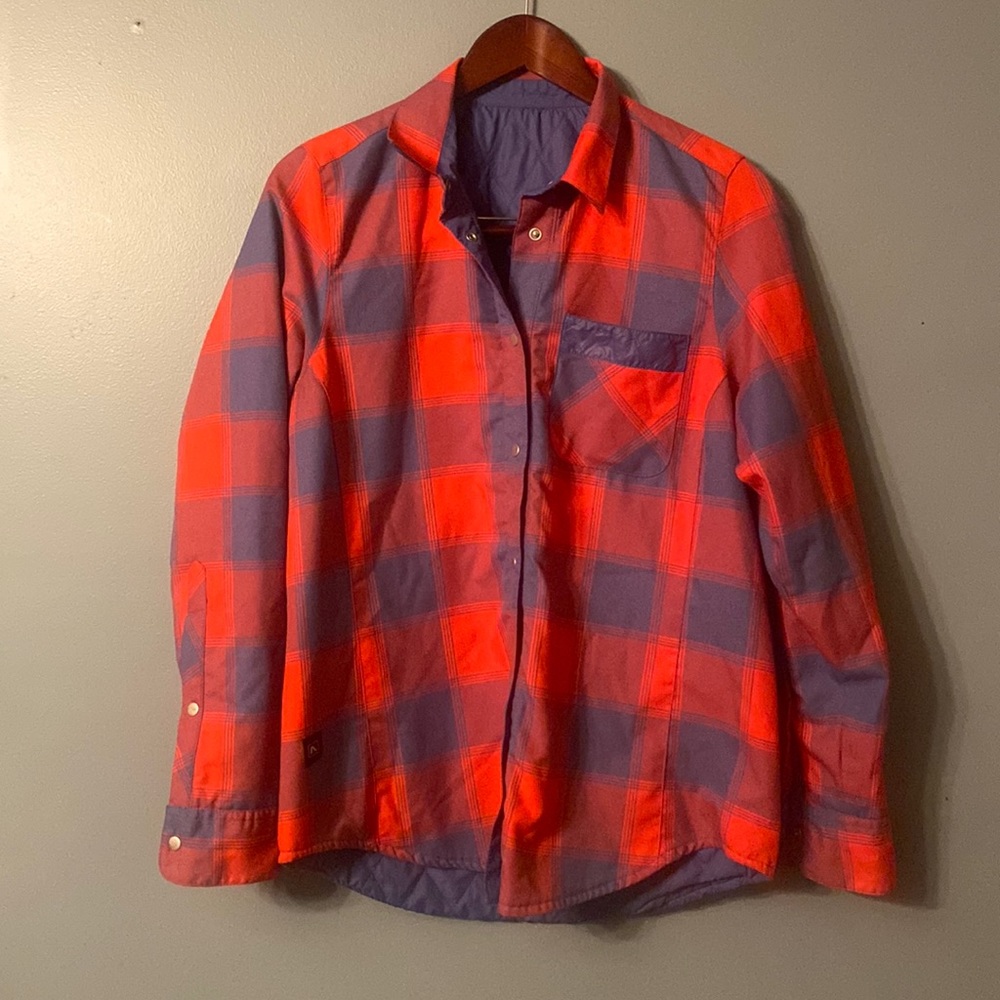 Flylow Penny Insulated Reversible Plaid Flannel Size S/M